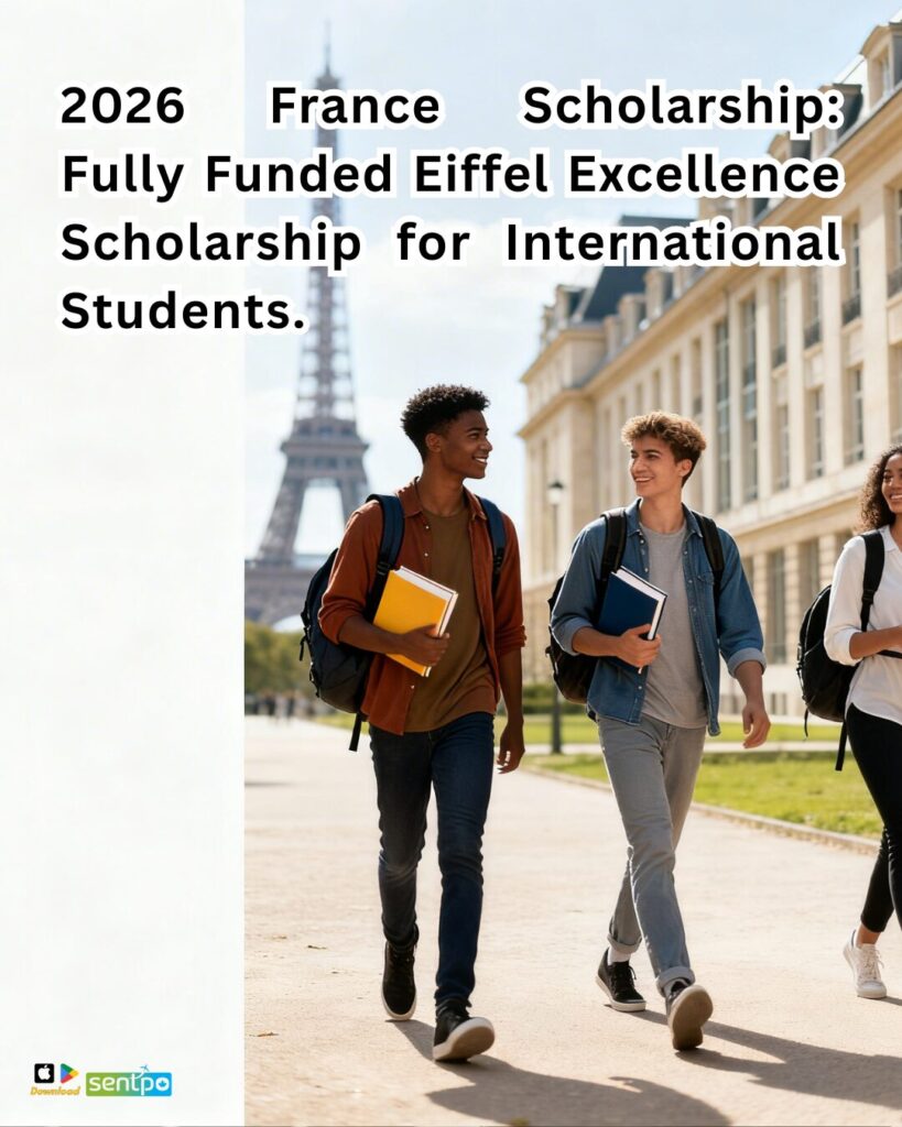 2026 France Scholarship Eiffel Excellence fully funded program for international Master’s and PhD students at French univ