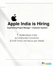 Engineering Project Manager Hyderabad application guide for Customer Systems role