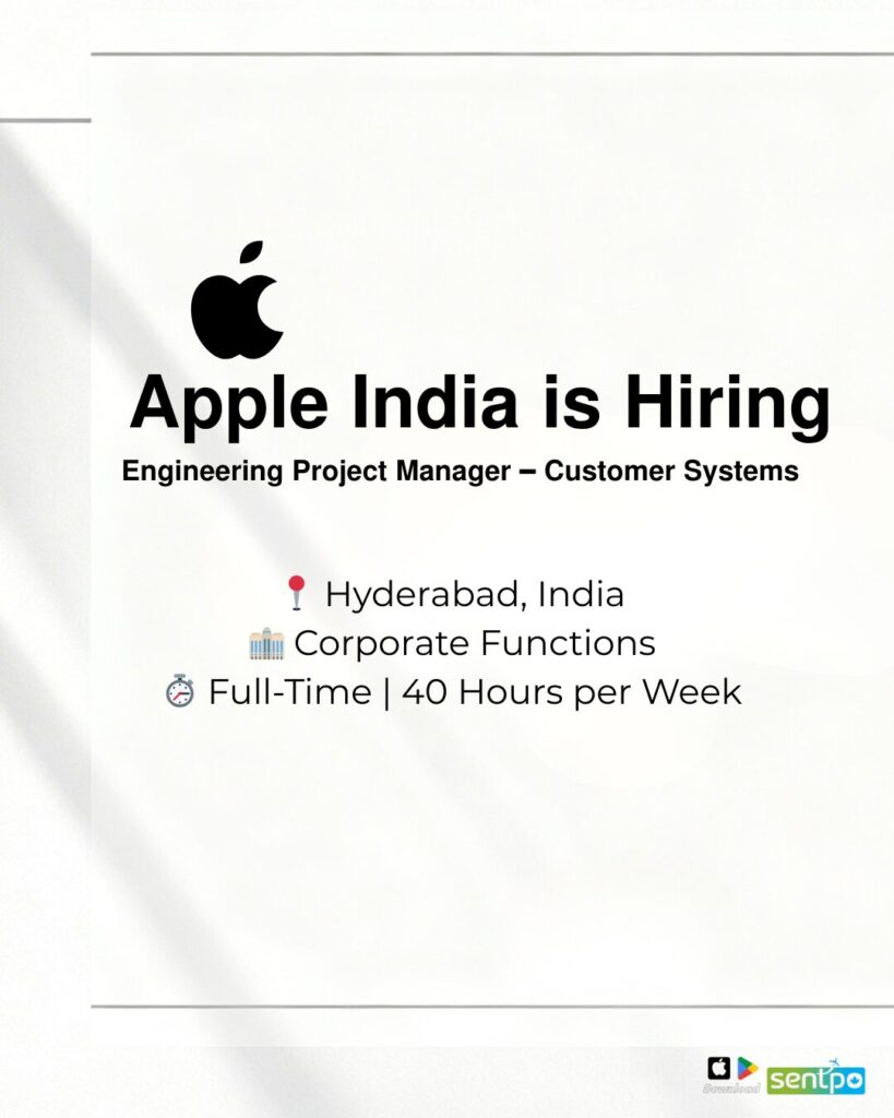 Engineering Project Manager Hyderabad application guide for Customer Systems role