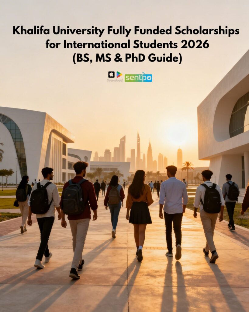 Khalifa University fully funded scholarships for international students 2026 in Abu Dhabi campus