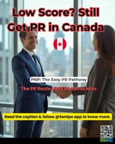 International student getting job in Canada through PNP Canada for students PR pathway