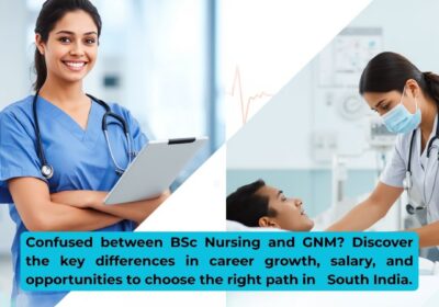 BSc Nursing vs GNM Nursing in South India comparison showing career, salary and course differences