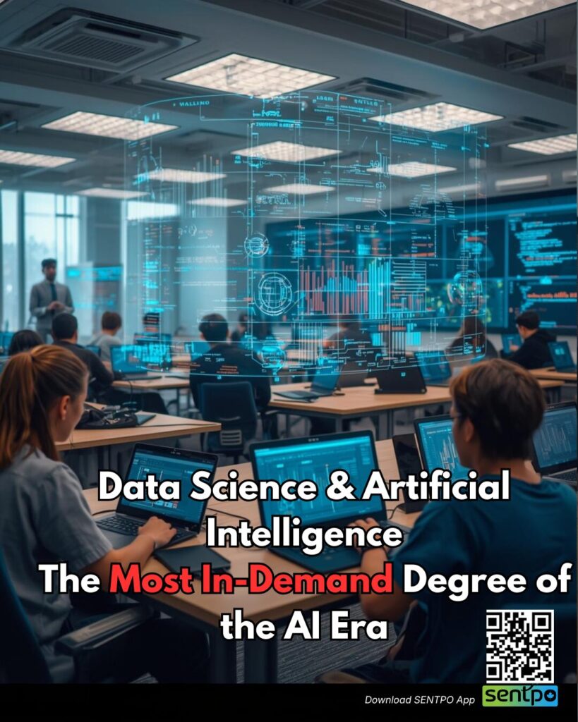 students studying data science and artificial intelligence programming machine learning and artificial intelligence course students coding career opportunities after data science and artificial intelligence degree