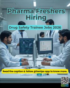 Drug Safety Trainee Jobs 2026 pharmacovigilance fresher jobs for pharmacy graduates