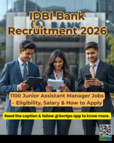 IDBI Bank Recruitment 2026 Junior Assistant Manager jobs for graduates in India