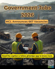 MCL Recruitment 2026 government jobs for junior overman mining sirdar surveyor technician