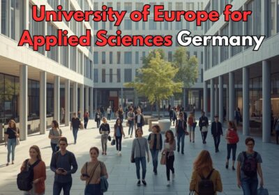 University of Europe for Applied Sciences Germany campus with international students studying in Berlin