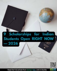 scholarships for Indian students 2026 study abroad GREAT Narotam Sekhsaria Erasmus Mundus open now