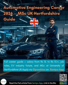 automotive engineering career guide — MSc University of Hertfordshire UK Openskies Sentpo