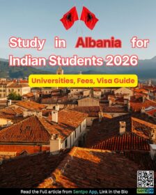 study in Albania for Indian students 2026 universities fees visa guide Sentpo