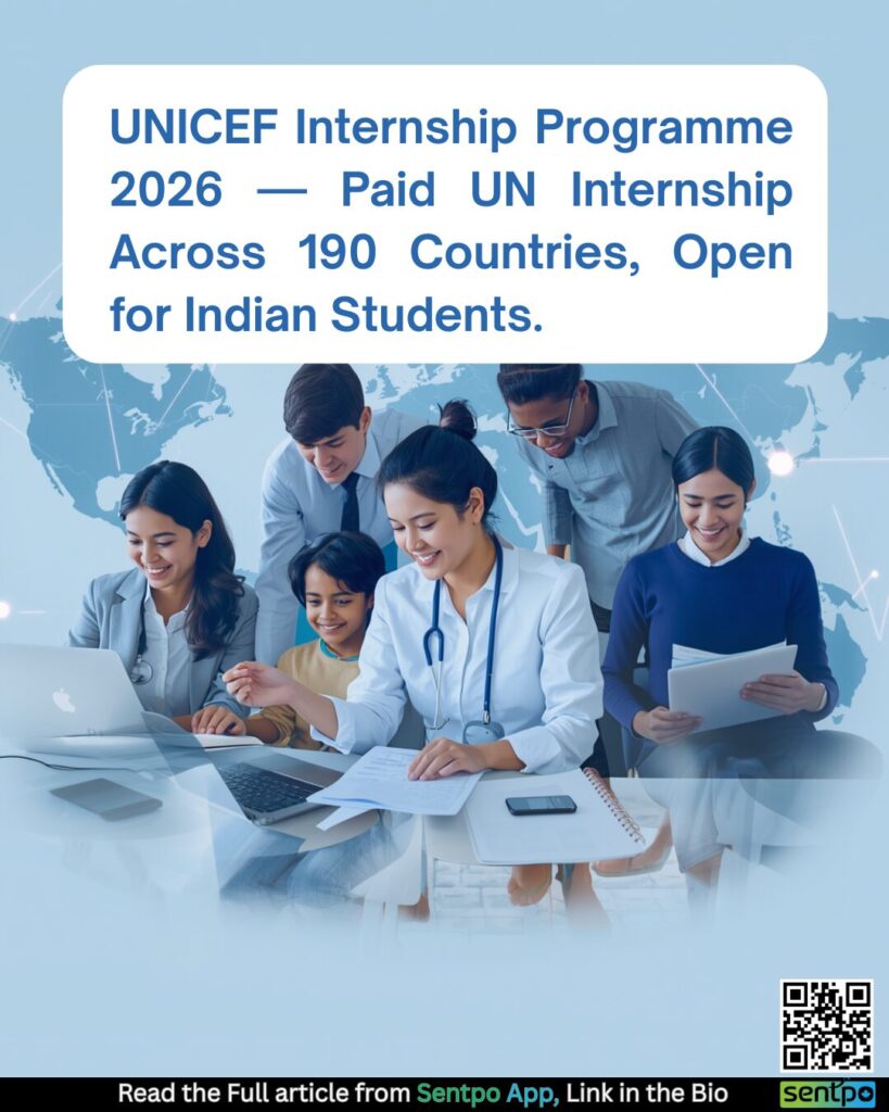 UNICEF internship 2026 paid internship Indian students 190 countries child rights humanitarian
