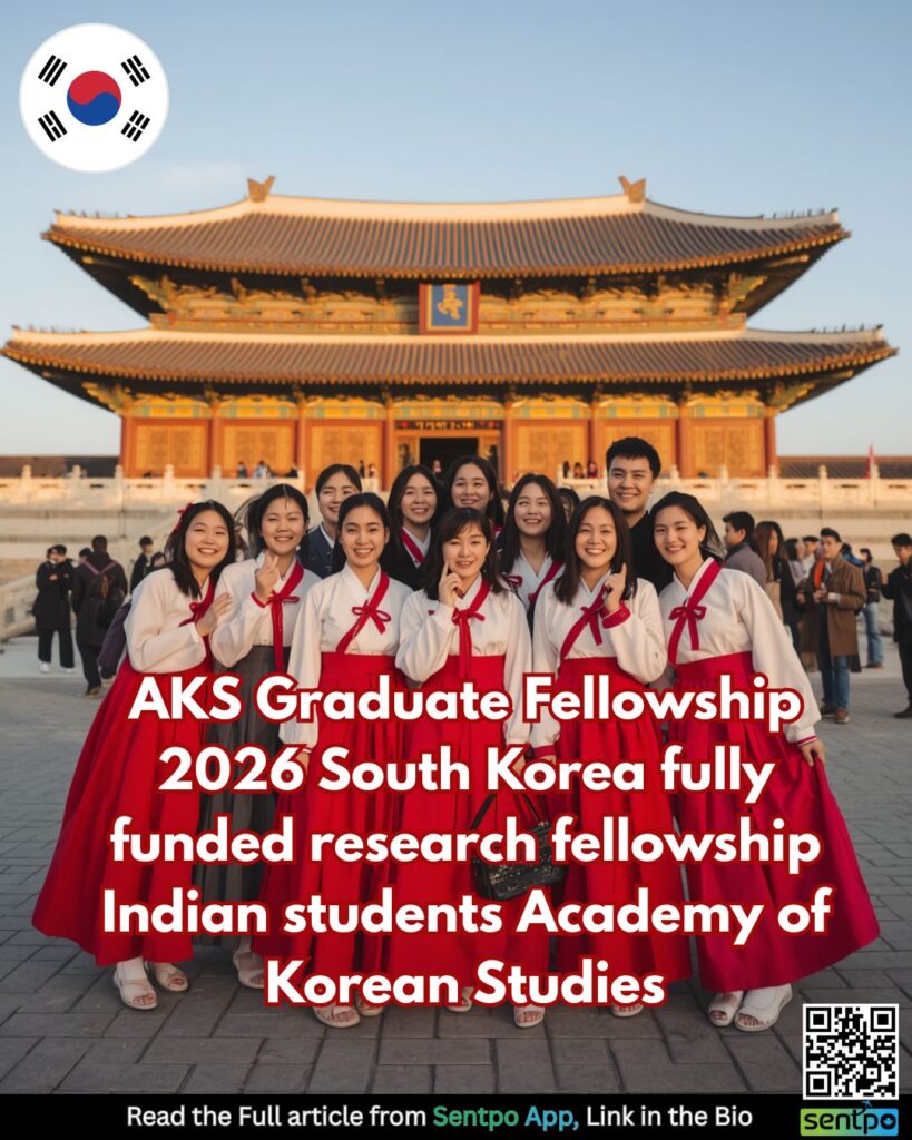 AKS Graduate Fellowship 2026 South Korea fully funded research fellowship Indian students Academy of Korean Studies