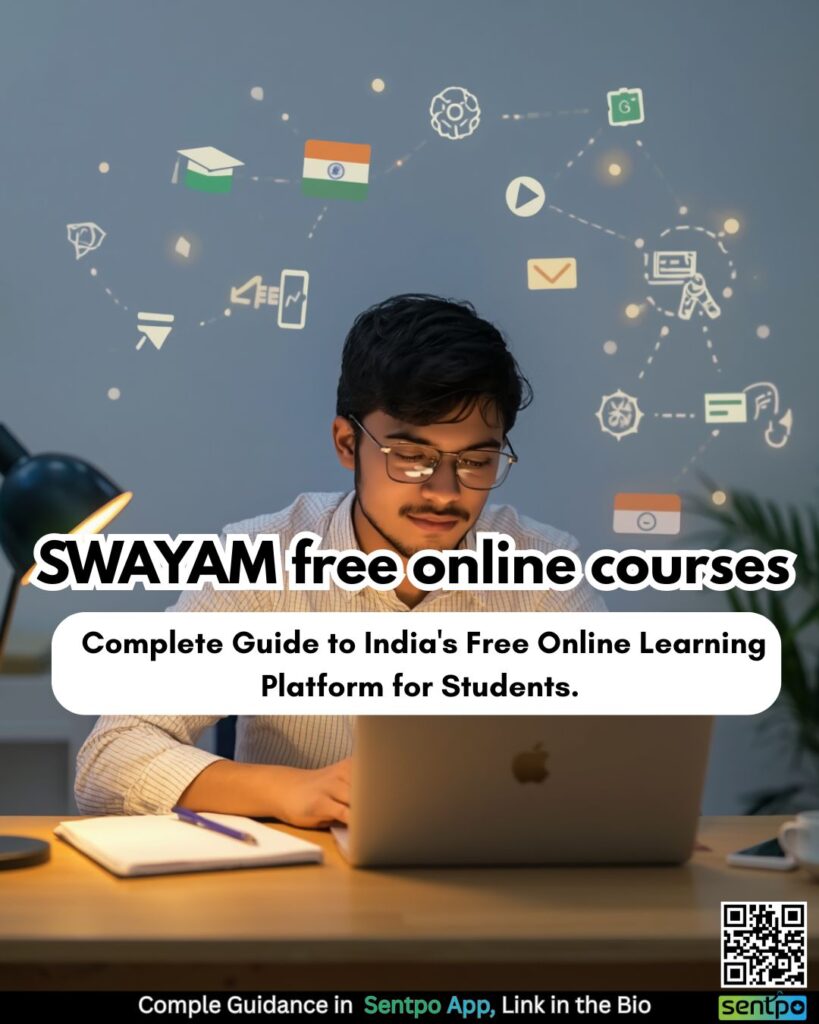 SWAYAM free online courses 2026 IIT IIM government India certification guide students Sentpo