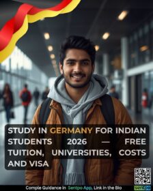 study in Germany for Indian students 2026 free tuition TU Munich RWTH Aachen APS certificate blocked account visa Sentpo
