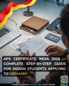 APS certificate India Germany 2026 step by step guide documents required fee processing time Indian students Sentpo
