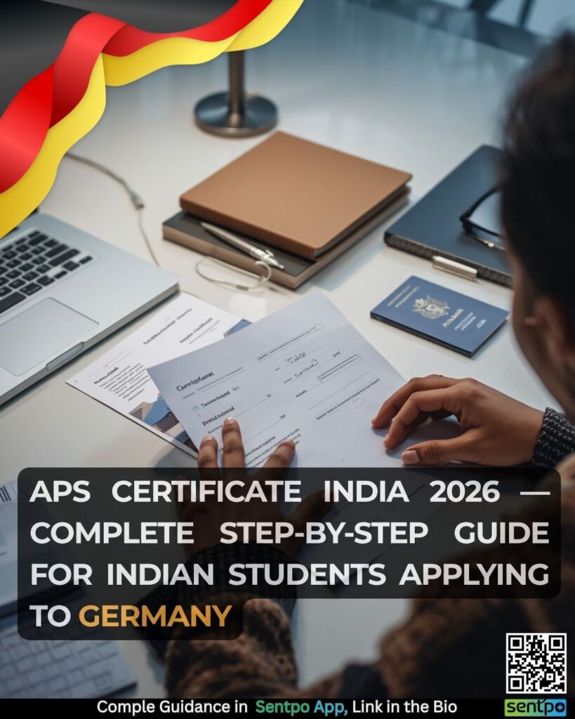 APS certificate India Germany 2026 step by step guide documents required fee processing time Indian students Sentpo