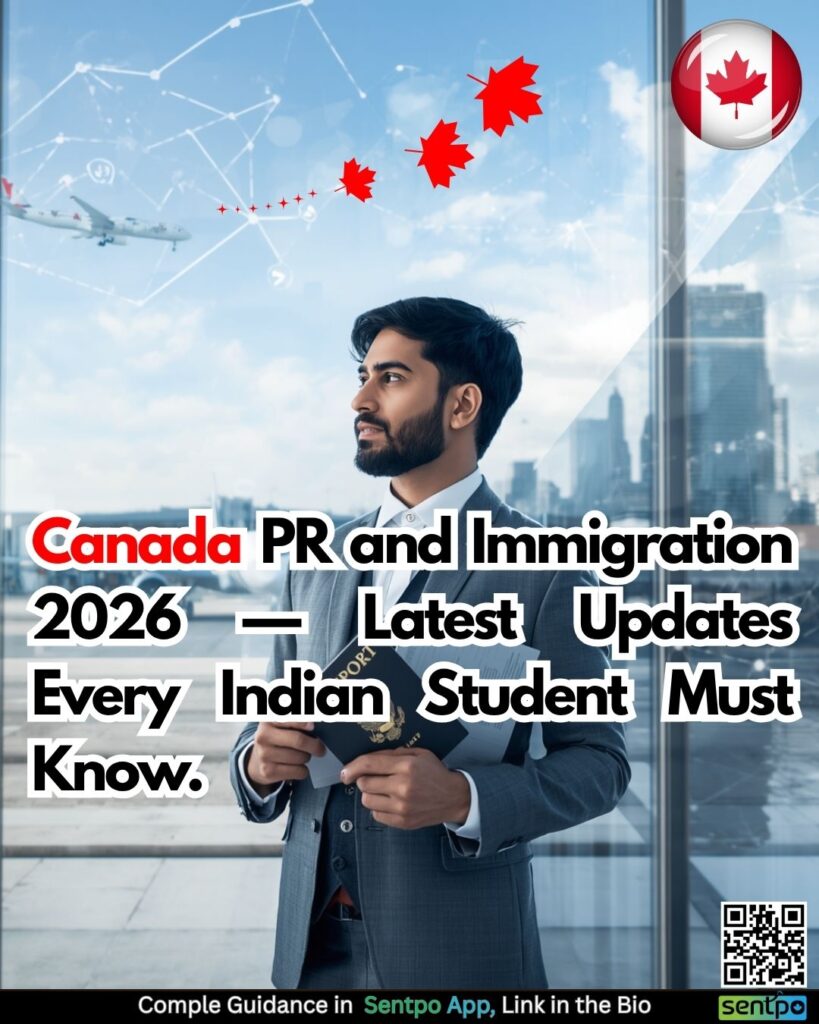 Canada PR immigration updates 2026 Indian students Express Entry study permit changes IRCC Sentpo