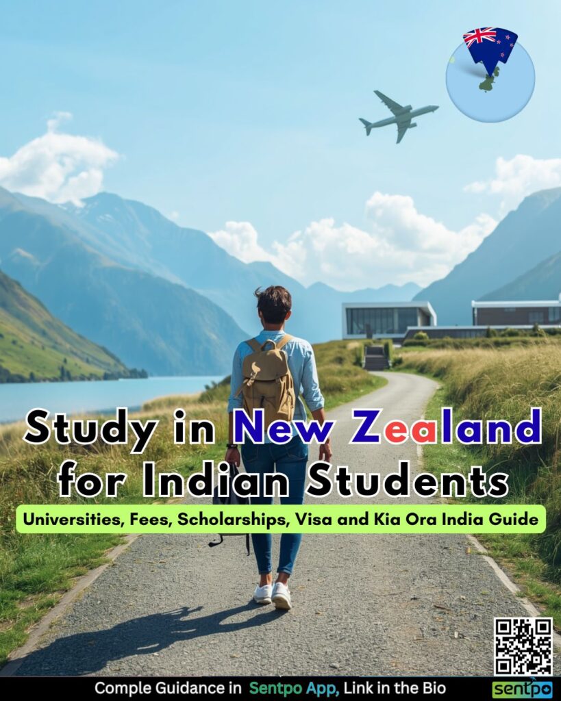 study in New Zealand for Indian students 2026 Kia Ora India all 8 universities scholarships visa Sentpo