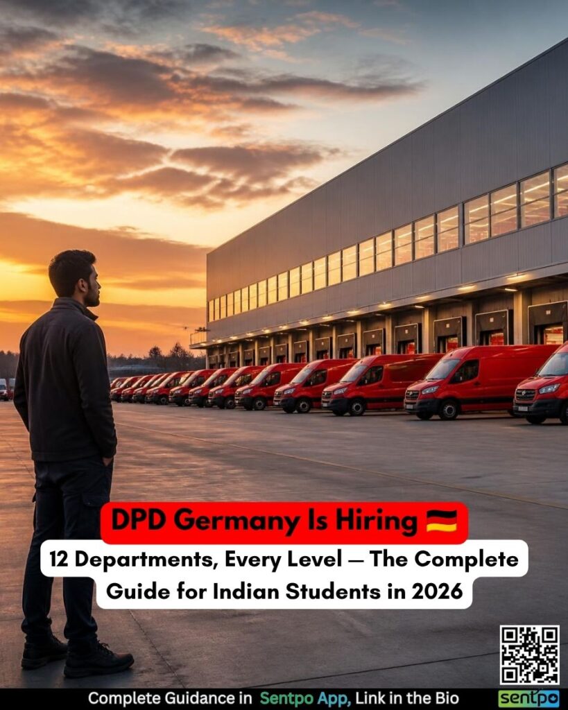 DPD Germany jobs 2026 — complete guide for Indian students on warehouse, IT, sales and apprenticeship roles across 12 departments